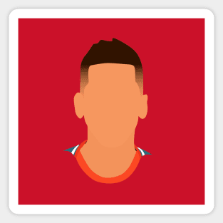 Roberto Firmino Minimalistic Face Art Sticker